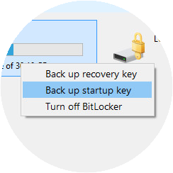 Export BitLocker Recovery Key & Startup Key