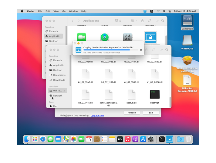 access BitLocker drive in Mac