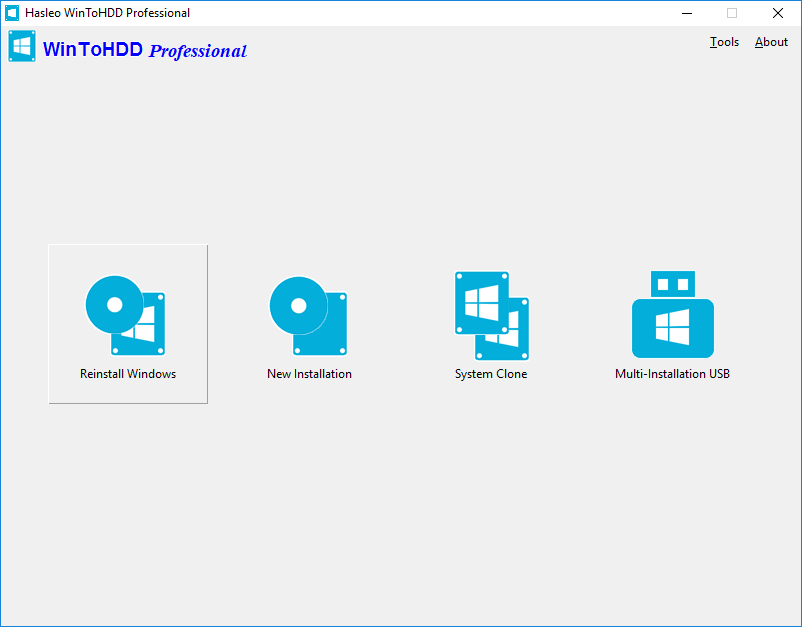 WinToHDD software