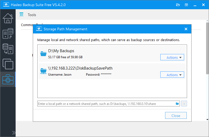 add storage path complete