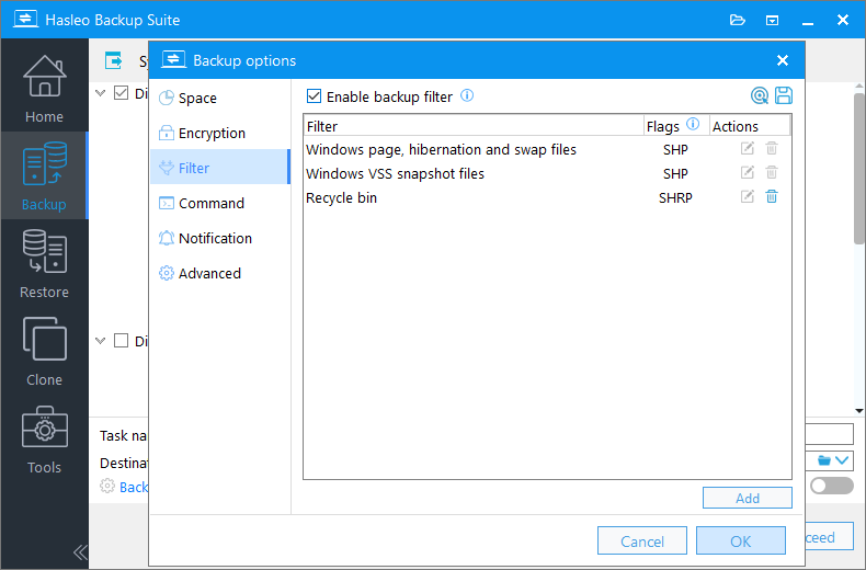 Click ok to save the filter settings