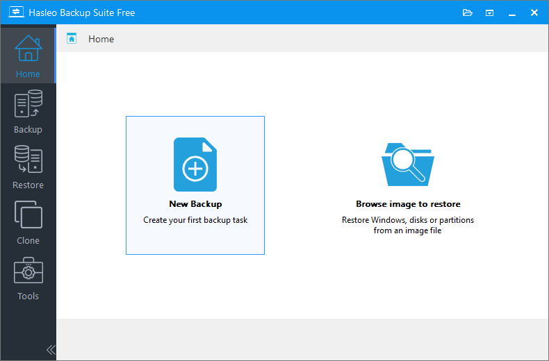 manually perform first backup