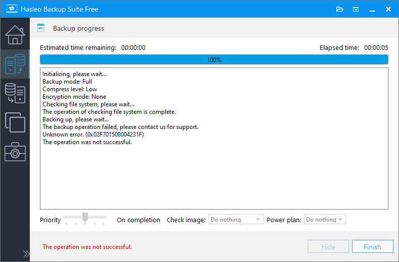 VSS 0x8004231F error