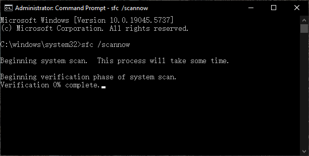 scan and repair corrupted system