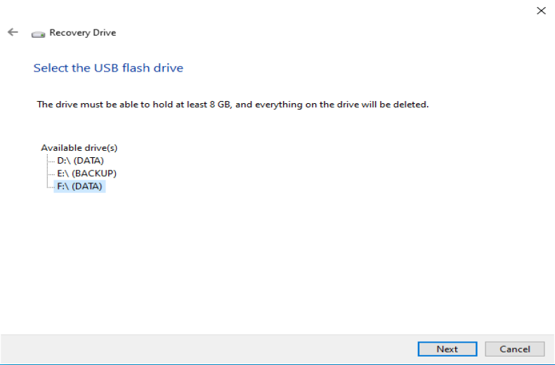 choose usb as your meida