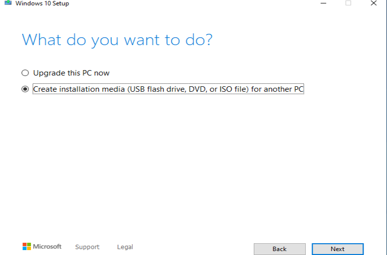 create windows installation drive
