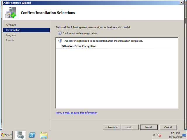 install bitlocker drive encryption