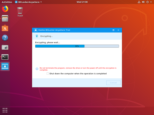 encrypting drive with bitlocker