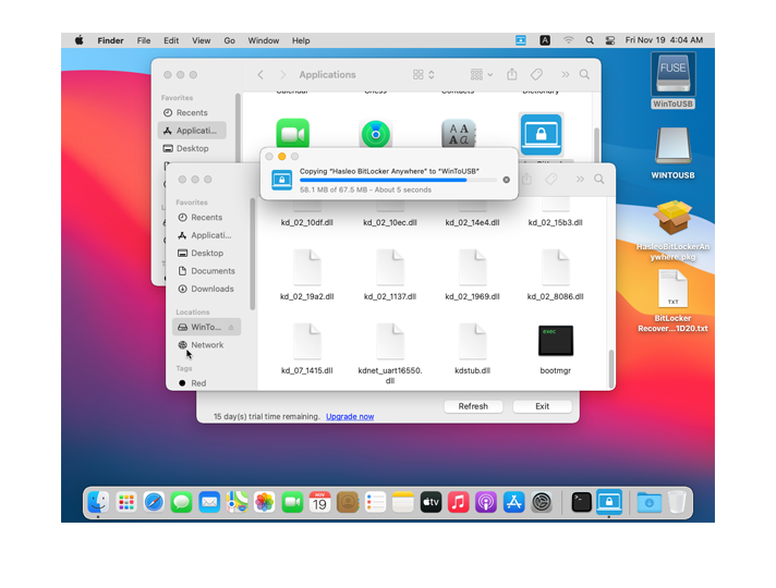 access BitLocker external hard drive in Mac