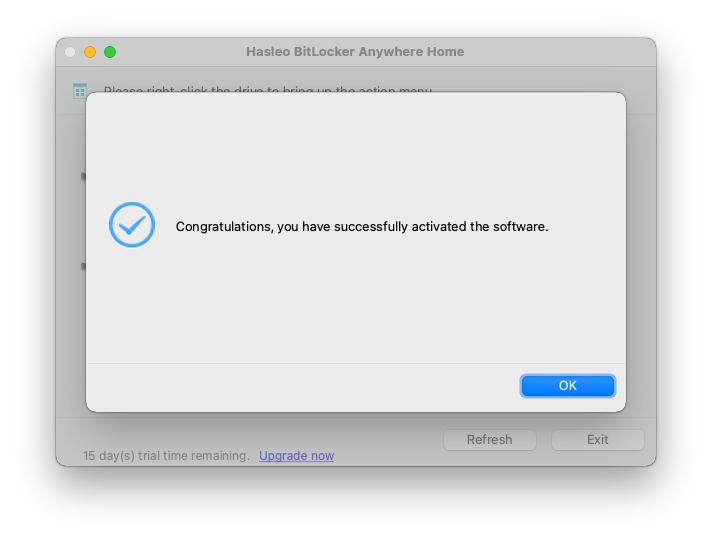 activated successfully
