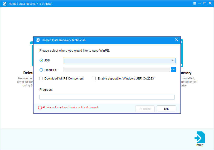 Select Boot Disk Type