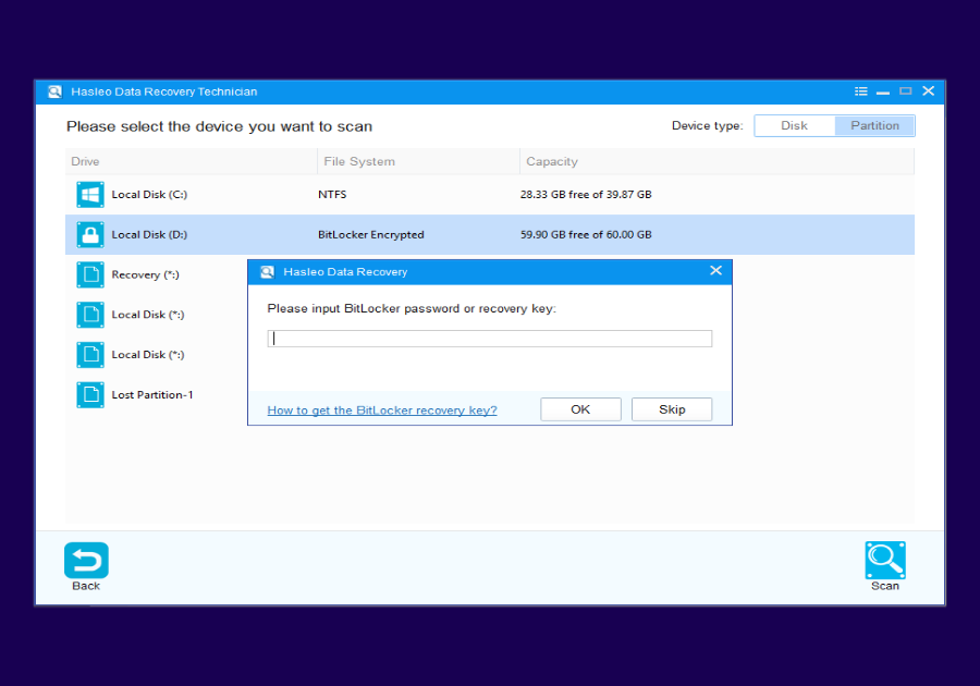 Unlock BitLocker Encrypted Drive