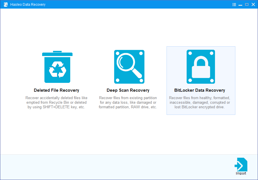 select bitlocker data recovery mode