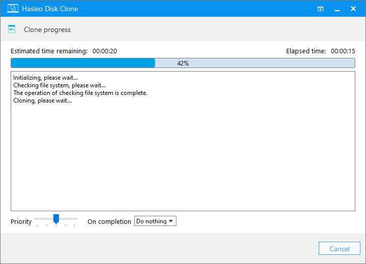 Progress of delta cloning partition
