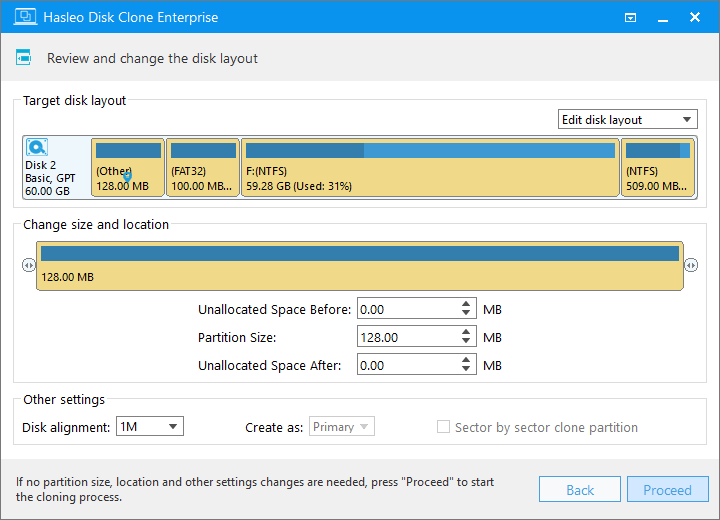 windows migration edit disk layout