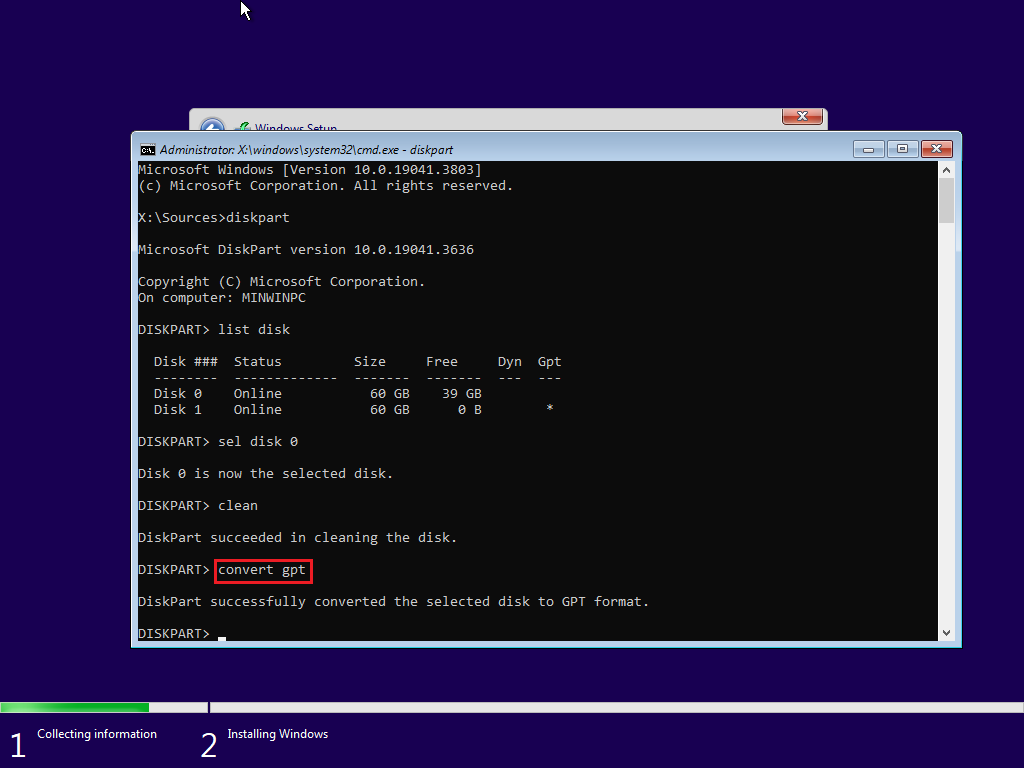 convert mbr to gpt