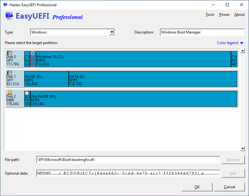 Create Boot Entry