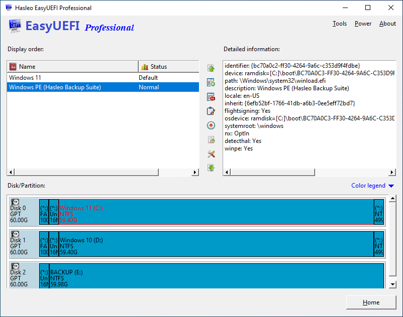 BCD boot entry has been deleted