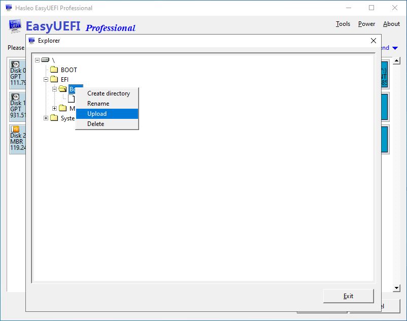 EFI System Partition Explorer