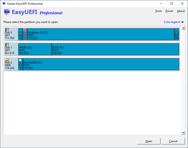 Select EFI System Partition To Explore