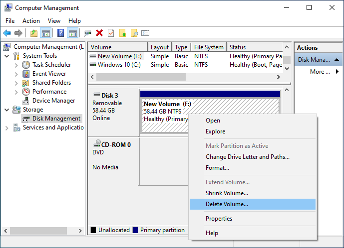 How to create multiple on usb flash drive in Windows