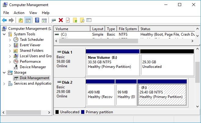 rebuild ESP disk layout