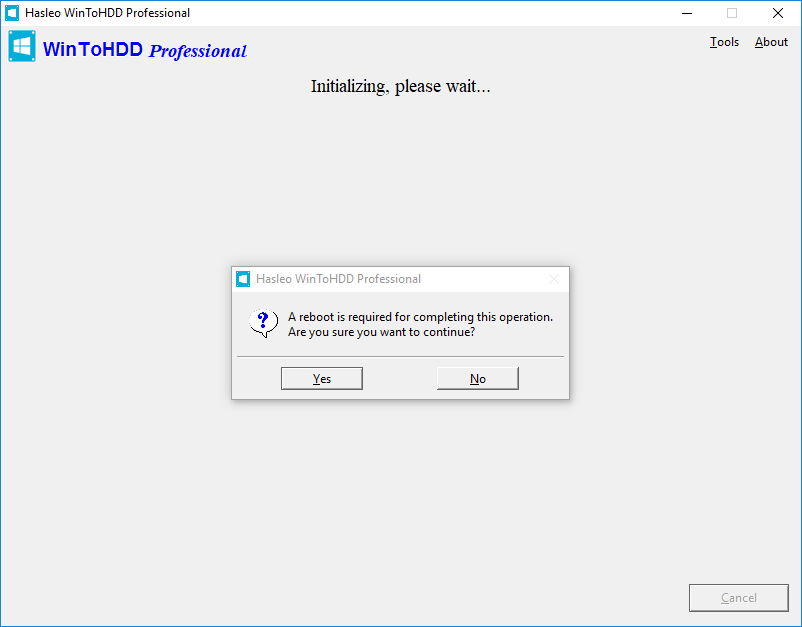 Create WinPE and Reboot to reinstall Windows