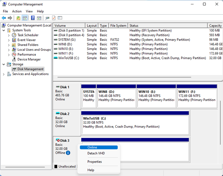 online windows 8 virtual disk