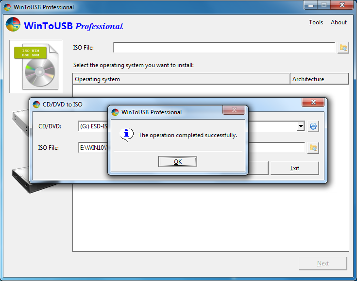 How to convert a file into iso sibapx