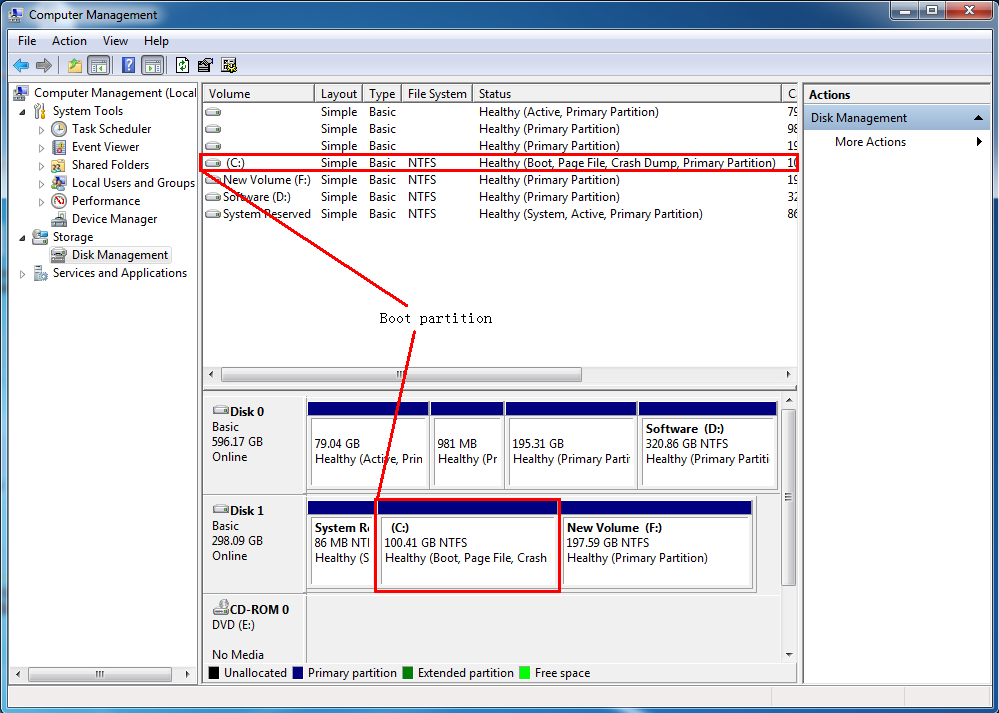 wintousb cannot select boot partition