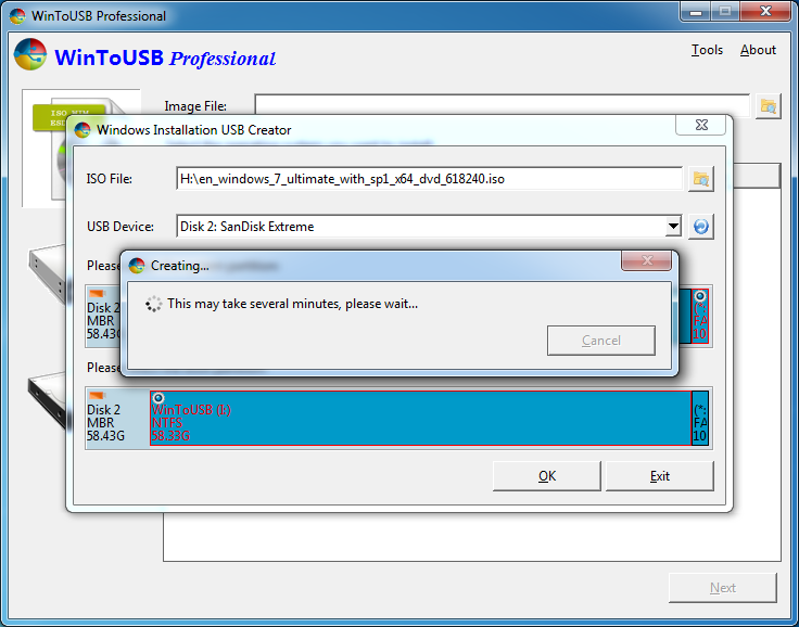 Create Windows 7 Installation USB drive