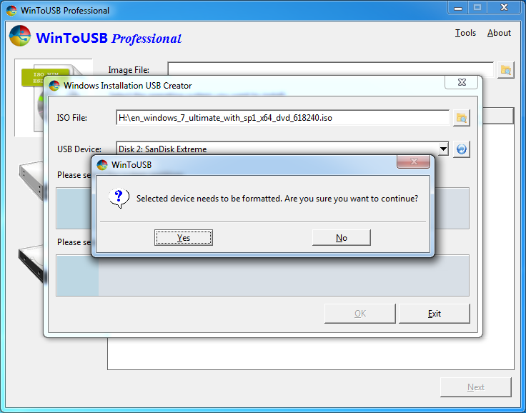 how to update create bootable usb windows 7